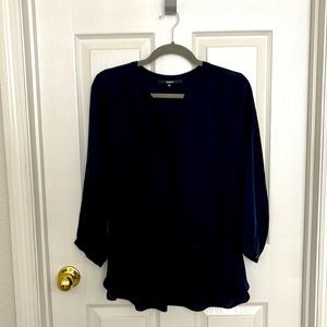 Quince silk tunic blouse